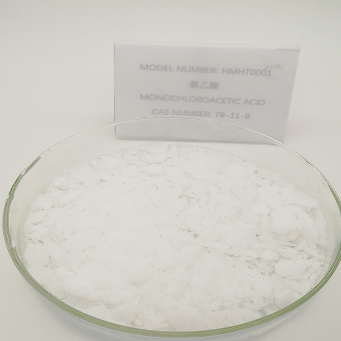 殺虫剤98%Minのための産業等級良質のクロロ酢酸の酸CAS 79-11-8。	粉の産業等級