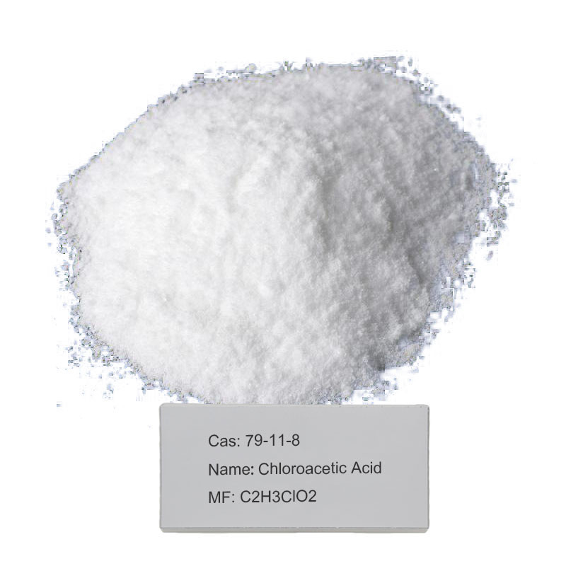 殺虫剤98%Minのための産業等級良質のクロロ酢酸の酸CAS 79-11-8。	粉の産業等級